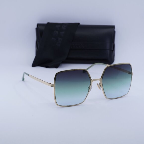 Final Price! Isabel Marant IM 0102/S 0PEF IB Gold/Green Sunglasses - Picture 1 of 11